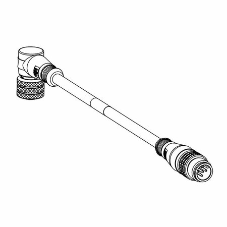 WOODHEAD Sensor Cables / Actuator Cables Mic 3P M/Mfe 5M St/90 #22 Pvc 1200661144